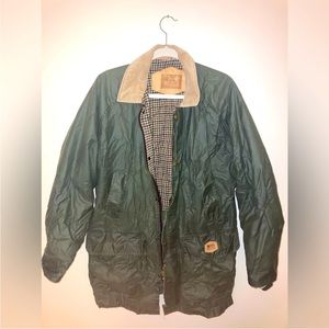 🌲Vintage Woolrich Barn Jacket Waxed Rain Coat🪵